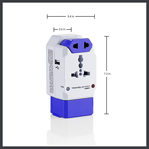 Conair Universal Travel Adapter With Usb, European Travel Plug Adapter With Surge Protection, All-In-One Travel Adapter Worldwide #TOP1