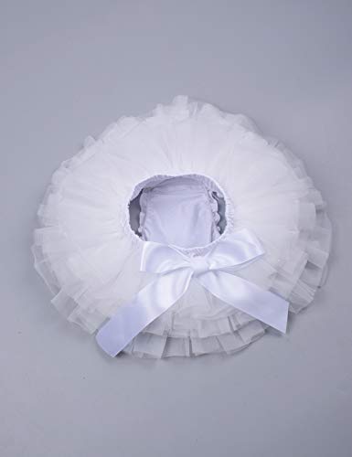 Image of Baby Girls Tutu Bloomers Diaper Cover Cotton Tulle Bloomers and Headband Set