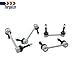 Torquizo 4PCS Sway Bar Links Kit compatible with Dodge Durango 2011-2015, for Jeep Grand Cherokee 2011-2015, Front & Rear Stabilizer Bar Links Replaces OE K750573 K750579 K750578