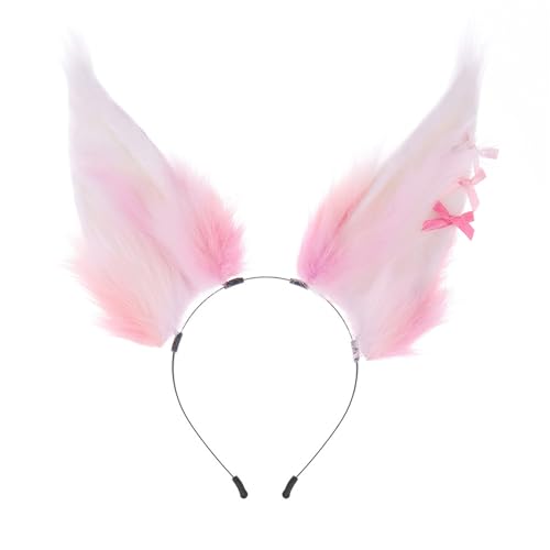 Zkydhbd Diadema realista con diseño flexible de Amime para cosplay, carnavales, festivales de música, reuniones, tocado, diadema flexible