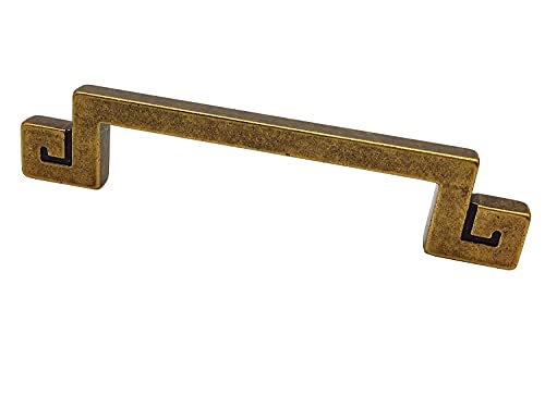 Tiroir pull antique laiton doré 96mm | Poignée commode vintage et quincaillerie porte de meuble