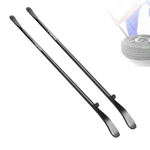 TUOTAO 2 PCS 34645 Tire Iron | 38 in x 4/5 in Tire Changing Removal Tool for Cars/Trucks/Taxi/Tractor/Bus Semi-Trailer Tire Iron Replace Manual Tire Changer