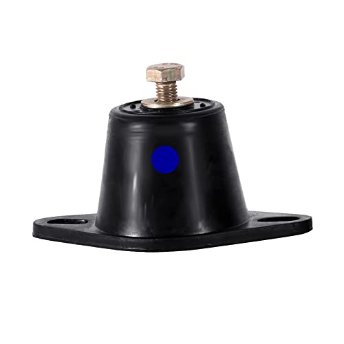 Easyflex Anti Vibration Turret Rubber Mounts, Load 180kg and 8mm Deflection (Blue, Pack of 4)