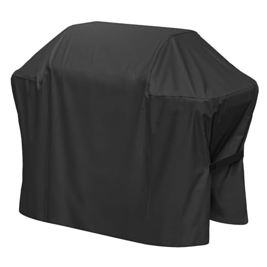 Grill Cover for Weber Spirit II and Spirit 200 & 300 Series, Waterproof BBQ Cover with Double Straps, Lightweight & Fade Resistant, Black