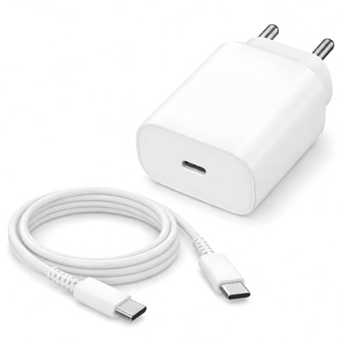 Image of 25W Charger for Samsung with Type C Cable | Super Fast Charging for Galaxy S26 /S25 Ultra, S24 FE, A56 /A36, M15 /M17 /M55 5G, F15 /F55 /Z Fold & S /A /M /F /Z Series - BIS Certified