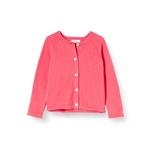 Noa Noa Miniature Baby Basic Light Knit Chaqueta Punto, Rosa (Paradise Pink 662), 86 (Talla del Fabricante: 18M) para Bebés