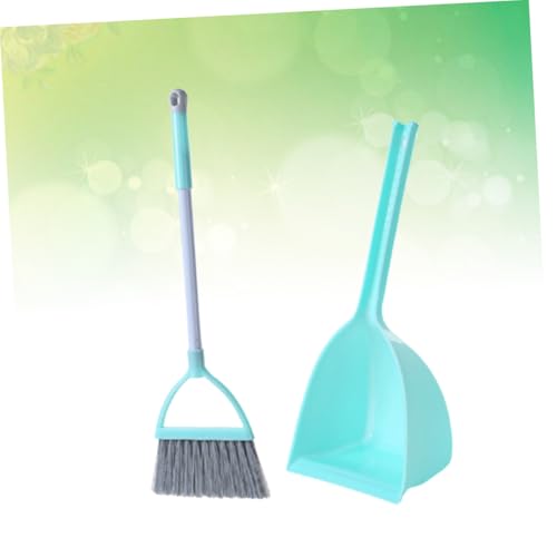 LRXIYODE Mini Kehrgarnitur Set Hellgrün Haushaltsreinigung Besen und Kehrschaufel für Rollenspiele Pädagogisches Kinderspielzeug zum Mithelfen Hausarbeit – Bild 8