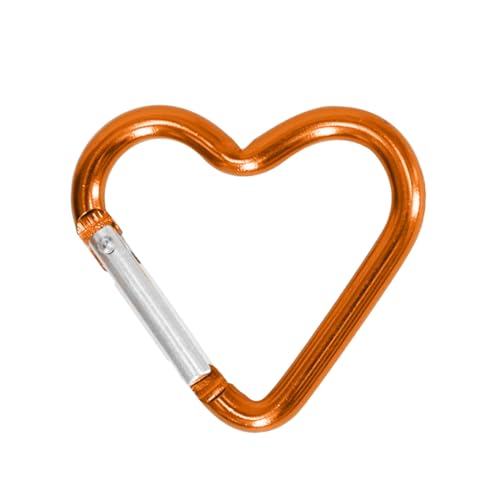 Mosquetón de corazón para mochilas y colgar accesorios de viaje cómodamente