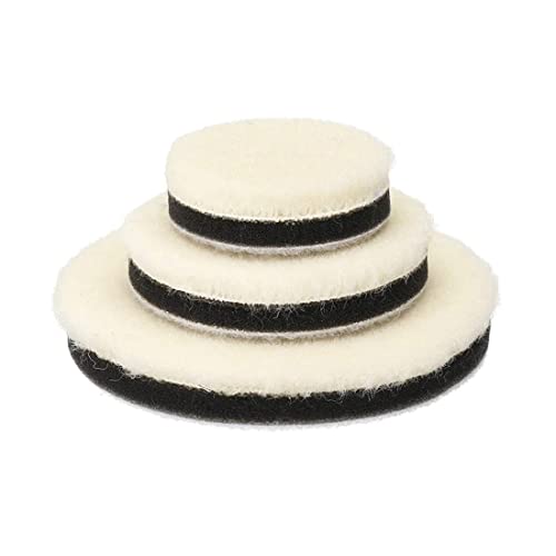 Image of DIY Crafts With 2x Fur 2x Felt Pads, 1 inchinch Kit, 9-16x Polishes Set 1 /2 /3 inch Inch Drill Buffing Buffer Pad Polishing Pad Mix Size Kit, M14 Backing Pad Adapter Po (With 2x Fur 2x Felt Pads, 1 inchinch Kit)
