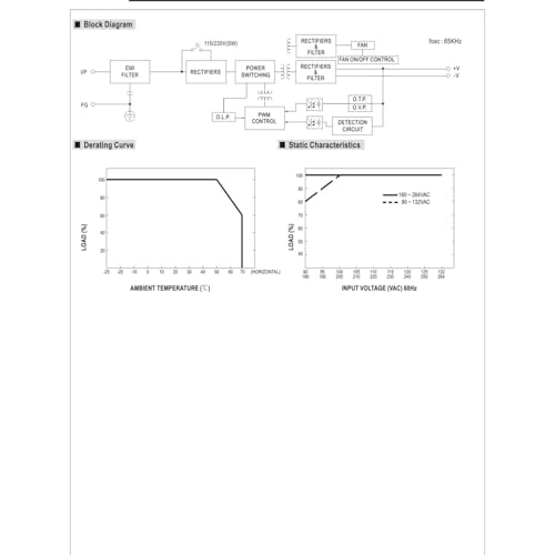 Alimentation à découpage 350 W LRS-350-15 transformateur AC DC