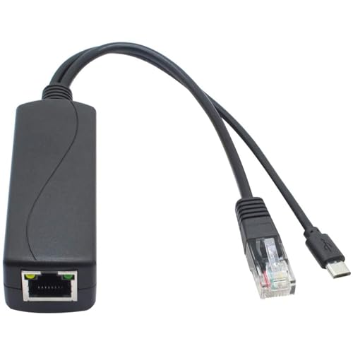 Kit de 16 divisores PoE de 5V, adaptador de 48V a 5V 2.4A con conector Micro-USB para cámara IP, tabletas y más miniatura 6