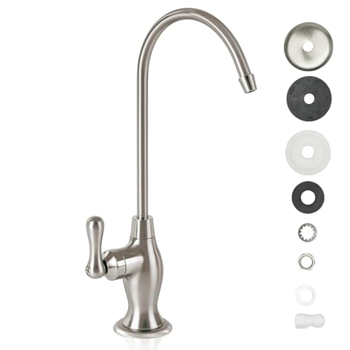 Brushed Nickel Reverse Osmosis Faucet, NSF Certified, Non‑Air Gap for