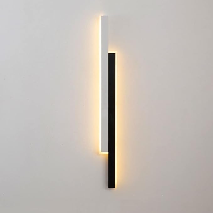 LHX Lijn wandlamp, slaapkamer woonkamer achtergrond wandlamp, gangpad lamp, led bed lamp wandlamp (Color : Warm light, Size : 80cm)