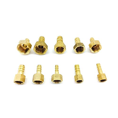 Pipe Fitting Brass Air Tube Hose Pipe Fitting 4mm-19mm Barbed Tail 1/8