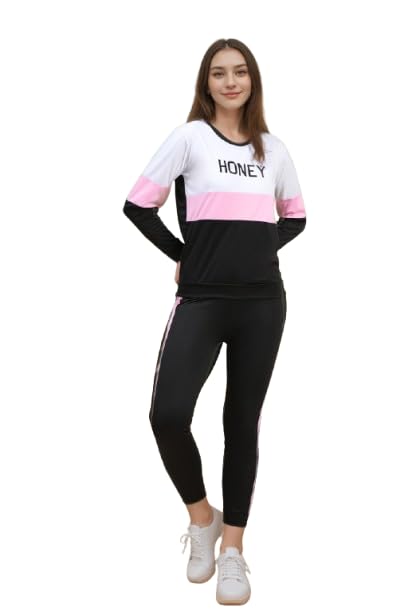 Women's Front Taped Tracksuit Co-Ord Set, Stylish Activewear, Comfortable Sportswear Lounge Set-picture-29
