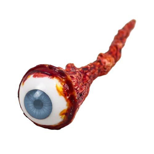 Globos oculares falsos – Prótesis de ojos humanos, globos oculares de sangre espeluznantes, accesorio realista para Halloween, globo ocular arrancado, colores brillantes, globo ocular de simulación