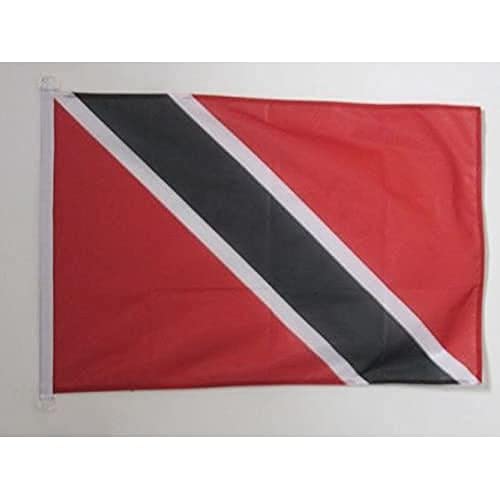 AZ FLAG, Trinidad and Tobago Flag, 2x3 Ft, For Outdoor, Tobagonian Banner Knitted Polyester with Two Plastic Rings