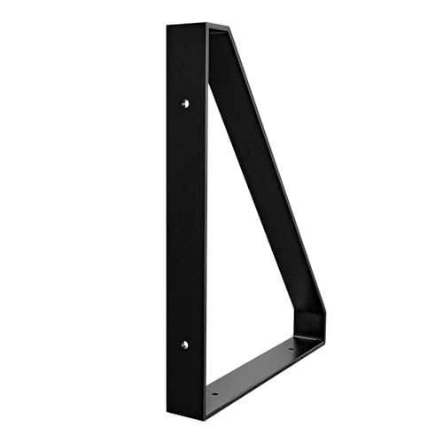Amig - Pack of 4 Triangular Brackets for Industrial Shelving, Black, Set of 4 - Image 4