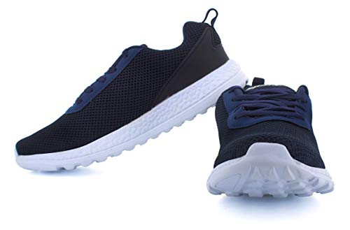 Image of SPARX Mens SM 414 | Enhanced Durability & Soft Cushion | Blue Walking Shoe - 8 UK (SM 414)