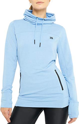 Dry Fit Running Pullover Womens - Fleece Cowl Neck Run Sweater Jacket