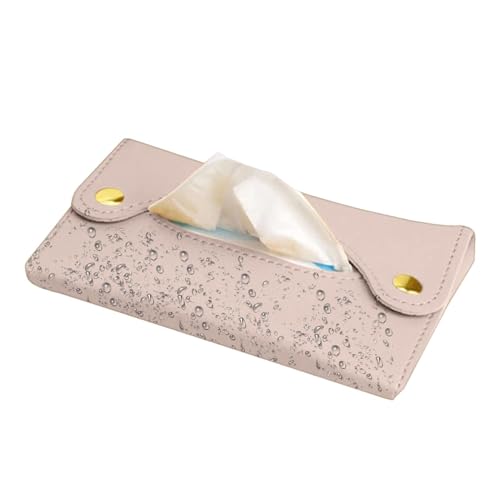 Porta Pañuelos PU - Elegante De Pañu Elos para Bolso, Bolso O Coche | Prácticos Accesorios De Bolsillo | Diseño Delgado, Portátil, Fácil De Llenar, Multicolor