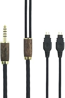 4.4mm Balanced Male 6N OCC Copper Silver Plated Cord 4.4mm Balanced Cable Compatible with Sennheiser HD650, HD600, HD580, HD660S, HD58X, Massdrop HD6XX Headphone