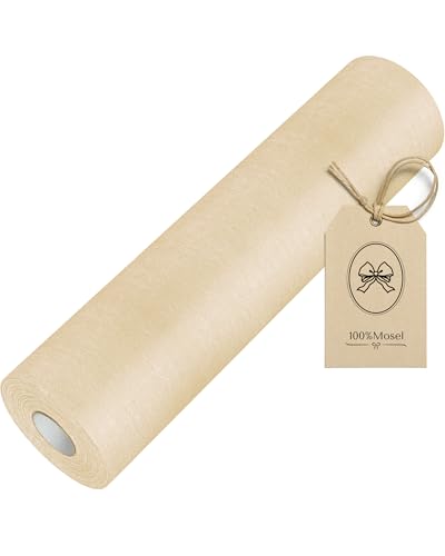 100%Mosel Vlies Tischläufer in Sand Beige (30 cm x 25 m) dekoratives Tischband edle Tischdeko für Geburtstage & Hochzeiten Dekoration zu besonderen Anlässen