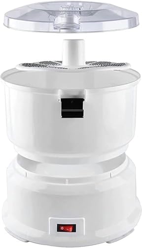 RMJEZTQD Peladora eléctrica de Patatas, peladora automática giratoria de Acero Inoxidable for Frutas y Verduras, máquina peladora automática con Capacidad de 1 kg, Funcionamiento con un Solo Toque