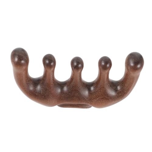 STOBAZA Peine de Madera Natural con Dientes Anchos para Masaje de Cabelludo Desenredante Eficaz para Cabello de Hombres y Mujeres Cómodo Mango Ergonómico para Cuidado Diario y Regalo