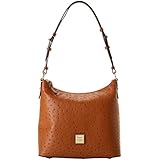 Dooney & Bourke Handbag, Ostrich Hobo Shoulder Bag - Caramel