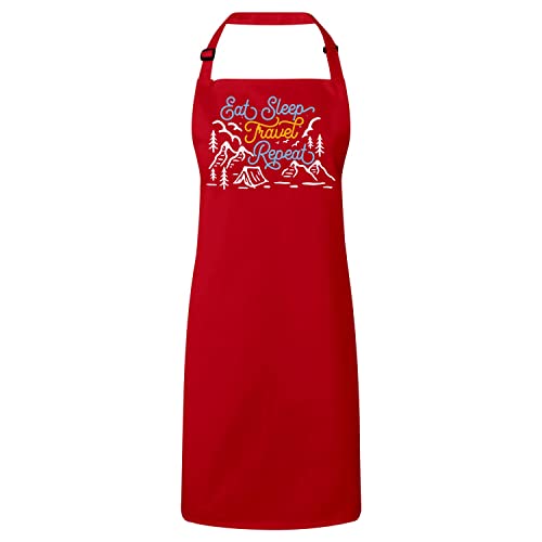 Tablier cuisine premium Eat Sleep Travel Repeat lavable et durable