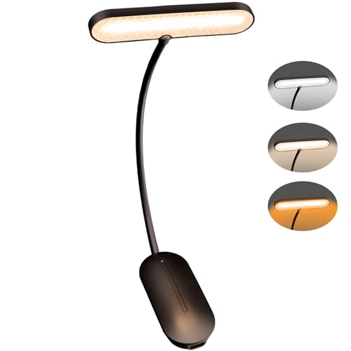 Book Lights for Reading at Night, Reading Light for Books in Bed, Portable LED with 3 Brightness Levels,80 Hours Runtime,Rechargeable Clip Lamp for Books,Magazines,Travel,Student,Adult,Night Readers