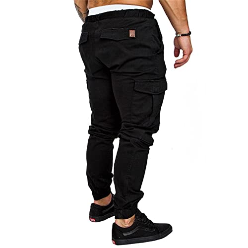 Men's Slim Fit Casual Cargo Pants Hiking Pants Workout Joggers Sweatpants for Men M-3XL3