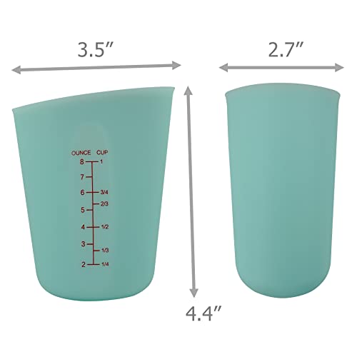 Set 3 vasos medidores silicona 250 ml miniatura 4