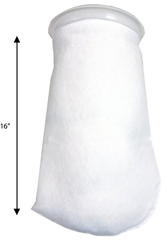 4 Pack - 7 Inch Ring Filter Socks 200 Micron - Aquarium Felt Filter Bags -7 Inch Ring By 16 Inch Long - Fits Eshopps - Am Brand #TOP2