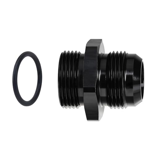 Image of EVIL ENERGY 16AN Flare to 16AN ORB Male Fuel Rail Adapter Fitting Black