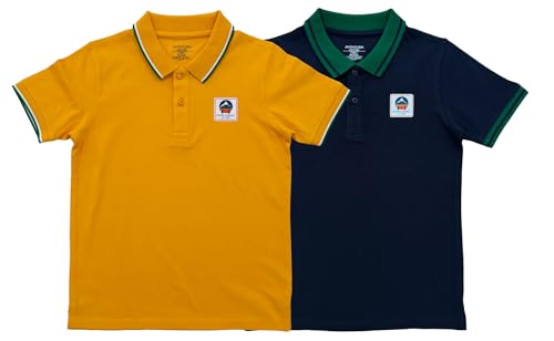 Image of Aventura Boys Polo T-Shirt Combo Pack of 2 - 100% Cotton Half Sleeve Collar T-Shirts for Boys (Age 5-12 Years)