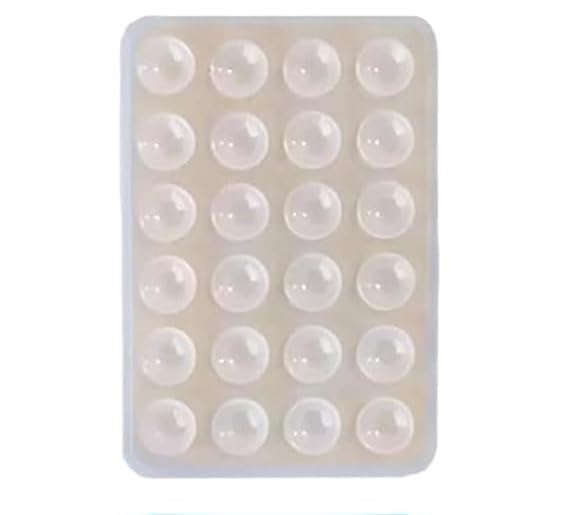 Silicone Suction Phone Holder Pad – Reusable Sticky Mount for Car Dashboard, Wall, Mirror & Glass, Anti-Slip Grip for Smartphones & Cases (Transparent)-image-48