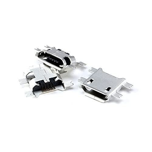 100PCS Micro USB 5P Socket MINIUSB Female 5 Pin SMD DIP Connector