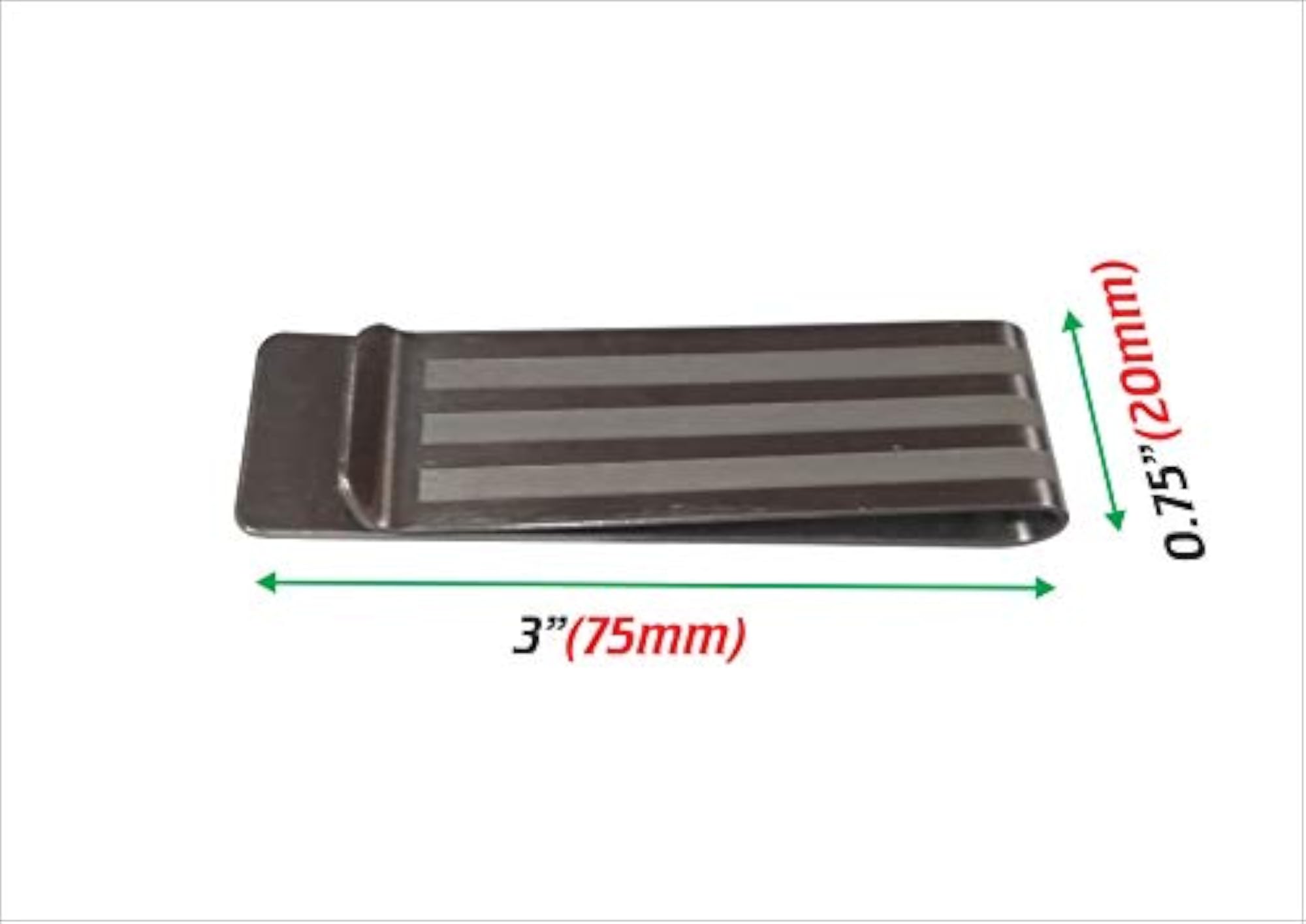 Stainless Steel Money Clip with Self Engraved Design