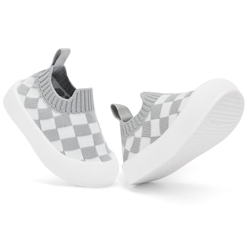Image of BACSAC Baby Toddler Unisex Infant Shoes Boys Girls Beige Mesh Breathable Non-Slip Soles 6-36 Months