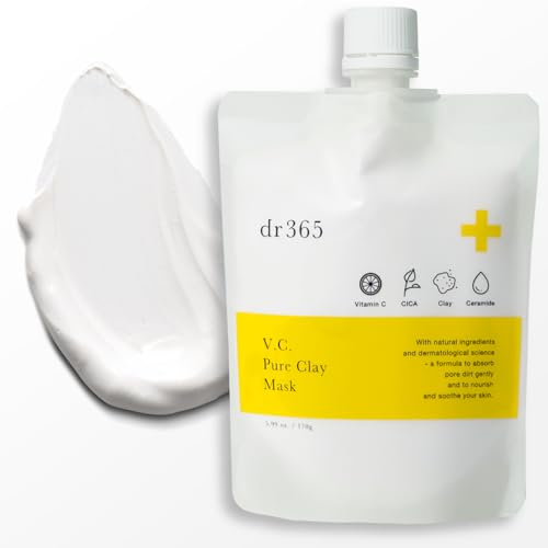 dr365 V.C. ピュアクレイマスク 毛穴ケア クレイパック 角質ケア ビタミンc 泥パック 黒ずみ くすみ シカ スキンケア 170g ドクターサンロクゴ dr 365