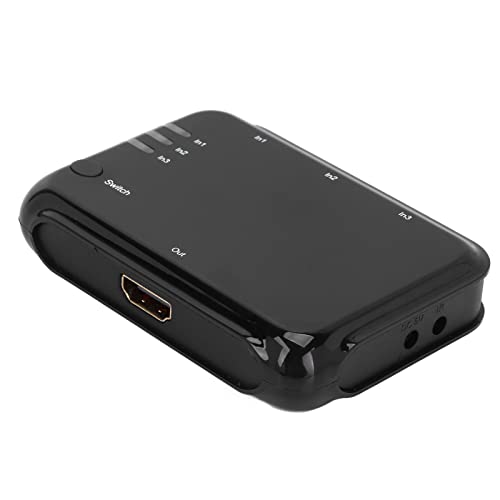 Interruptor de vídeo HD, 4Kx2K 30Hz 3x1 HD Multimedia Interface Switch 3D Bandwidth Support 2.97Gbps
