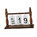 MotiveTech Desk Calendar Standing Flip Desktop Calendar for Office Living Room Shelf, Coffe