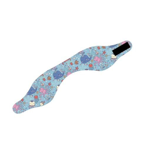 TWISAXC Cómoda Diadema de natación para niños, Ajustable, de Neopreno, con Dibujos Animados, para Adolescentes y diversión acuática, con Protector de Pelo, Flexible y
