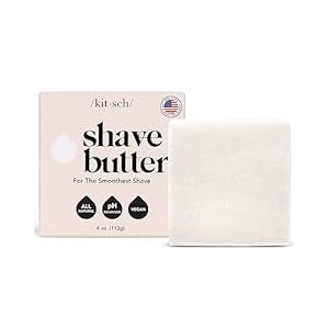 Kitsch Shaving Soap for Women – Hydrating Shave Butter & Shave Soap Bar – Nourishing Bar Soap for Smooth, Irritation-Free Shave â Paraben, Silicone & Sulfate-Free – Vegan, Made in USA – 4 oz