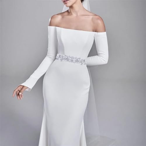 DBFBDTU Women Wedding Belts Bridal Flower Belt For Party Dresses Belt For Bridal Gowns2