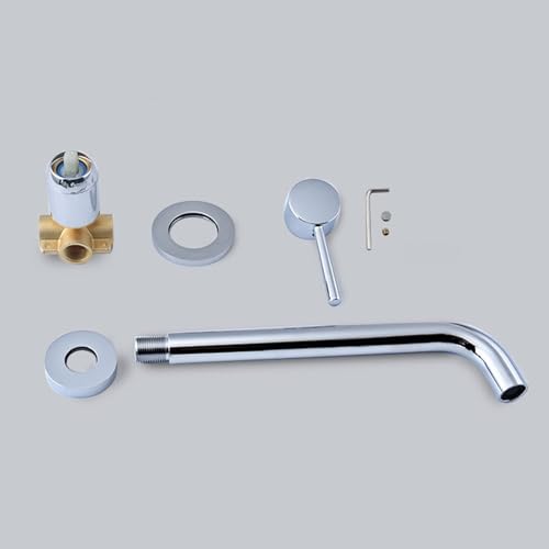 Robinet de lavabo mural brossé anti-calcaire, la solution 20 cm pour vasque propre