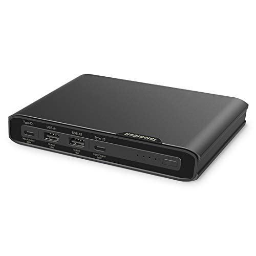 Talentcell Portable Charger Dual USB-C PD 60W/30W and USB-A 18W Power Bank, High-Capacity 26800mAh External Battery Pack with Fast Charge for Macbooks, Smartphones, Tablets, Laptops and More