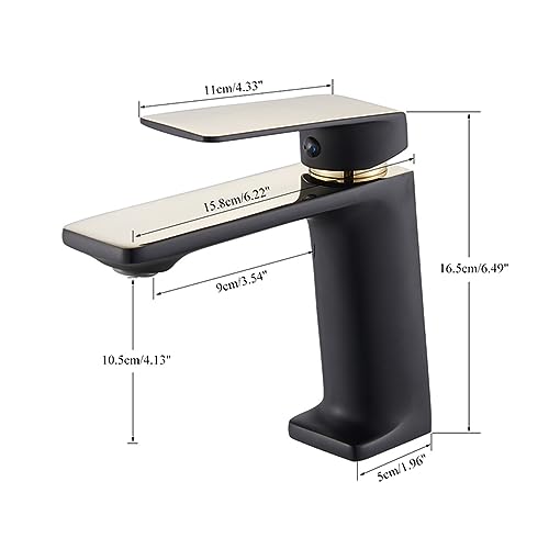 Robinet mitigeur de lavabo de salle de bains blanc chrome mitigeur évier - 8